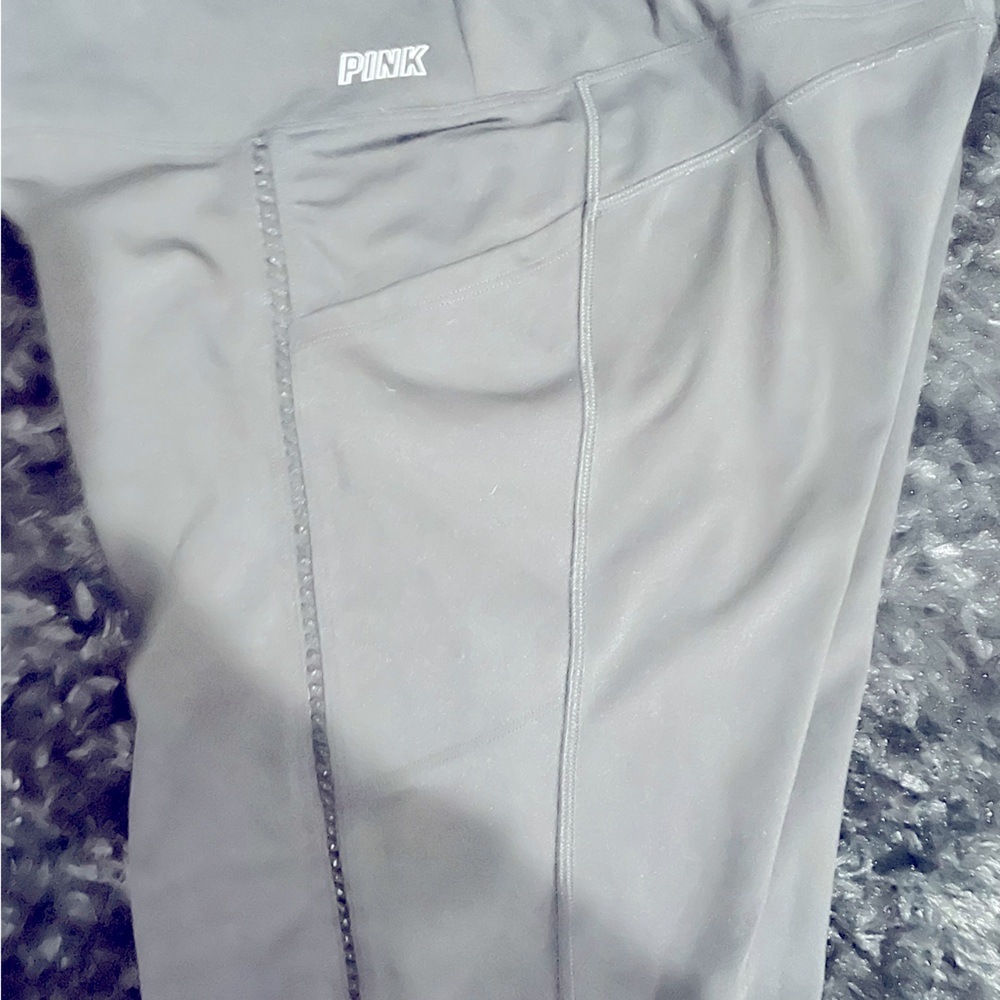 Pink black sports leggings